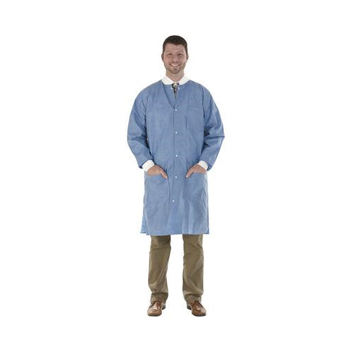 Medicom 8107-D SafeWear High Performance Lab Coats Deep Blue X-Large 12/Pk Medicom 8107-D SafeWear High Performance Lab Coats Deep Blue X-Large 12/Pk